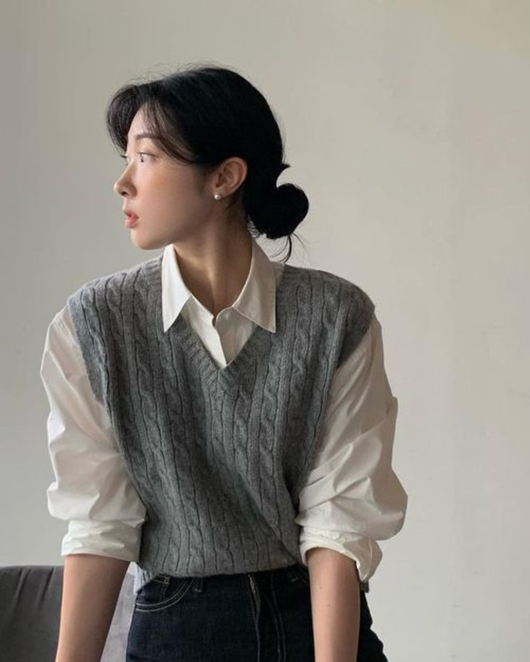 背心與襯衫的搭配照