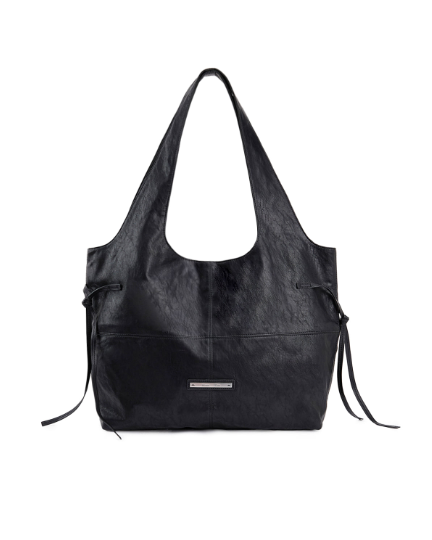 MATIN KIM Side String Leather Big Sholder Bag