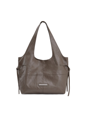 MATIN KIM Side String Leather Big Sholder Bag