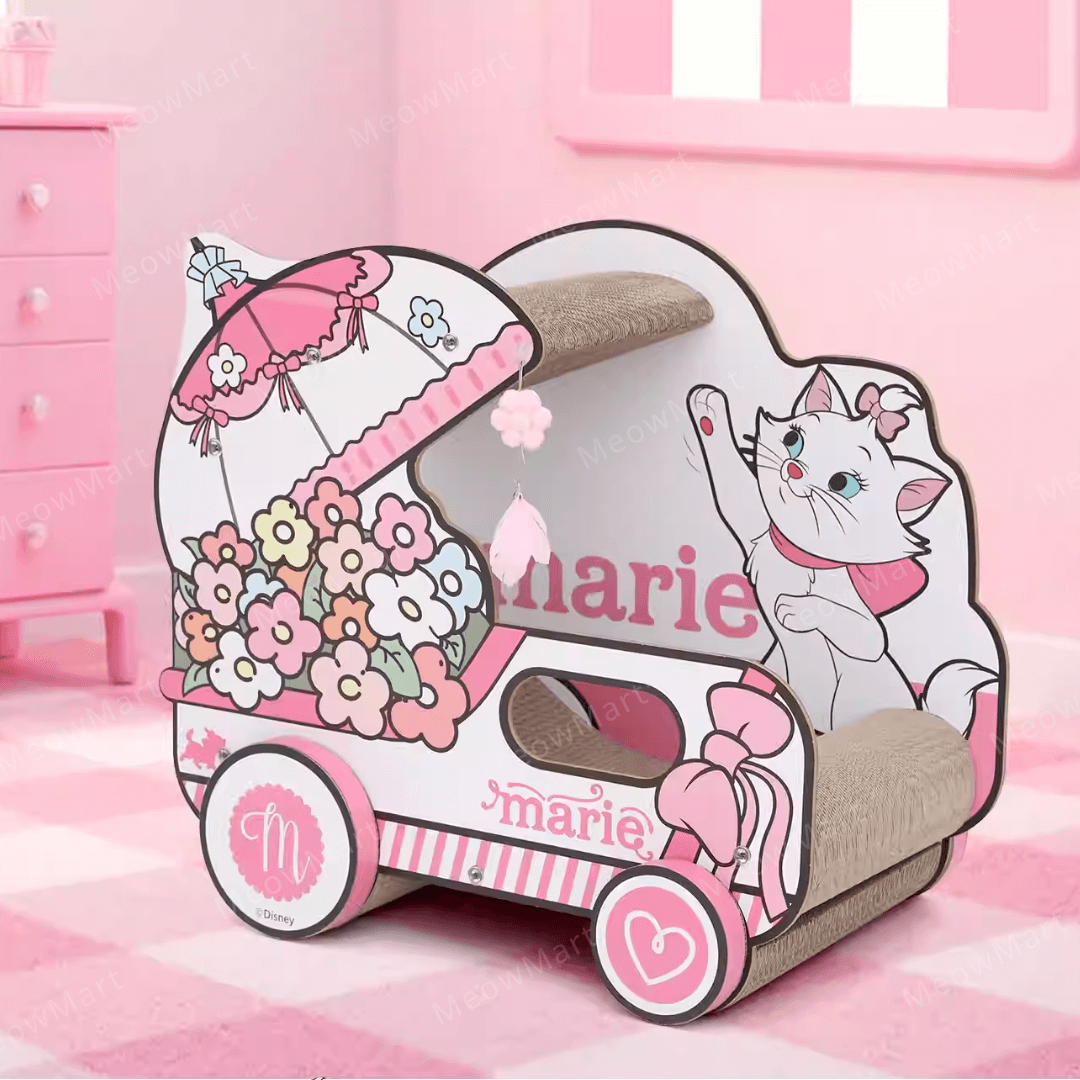 富貴貓花籃車貓抓板