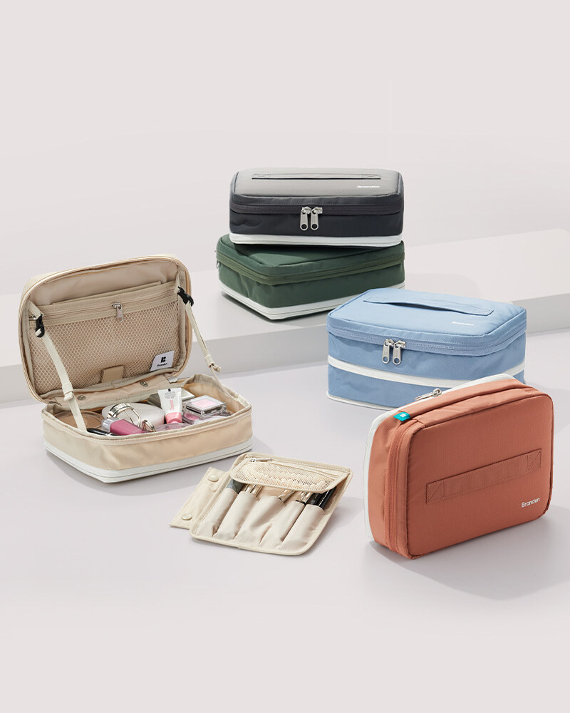 【BRANDEN總公司邀請直播！😍】【BRANDEN👝】大容量多重收納可擴充化妝包 Expandable Beauty Pouch
