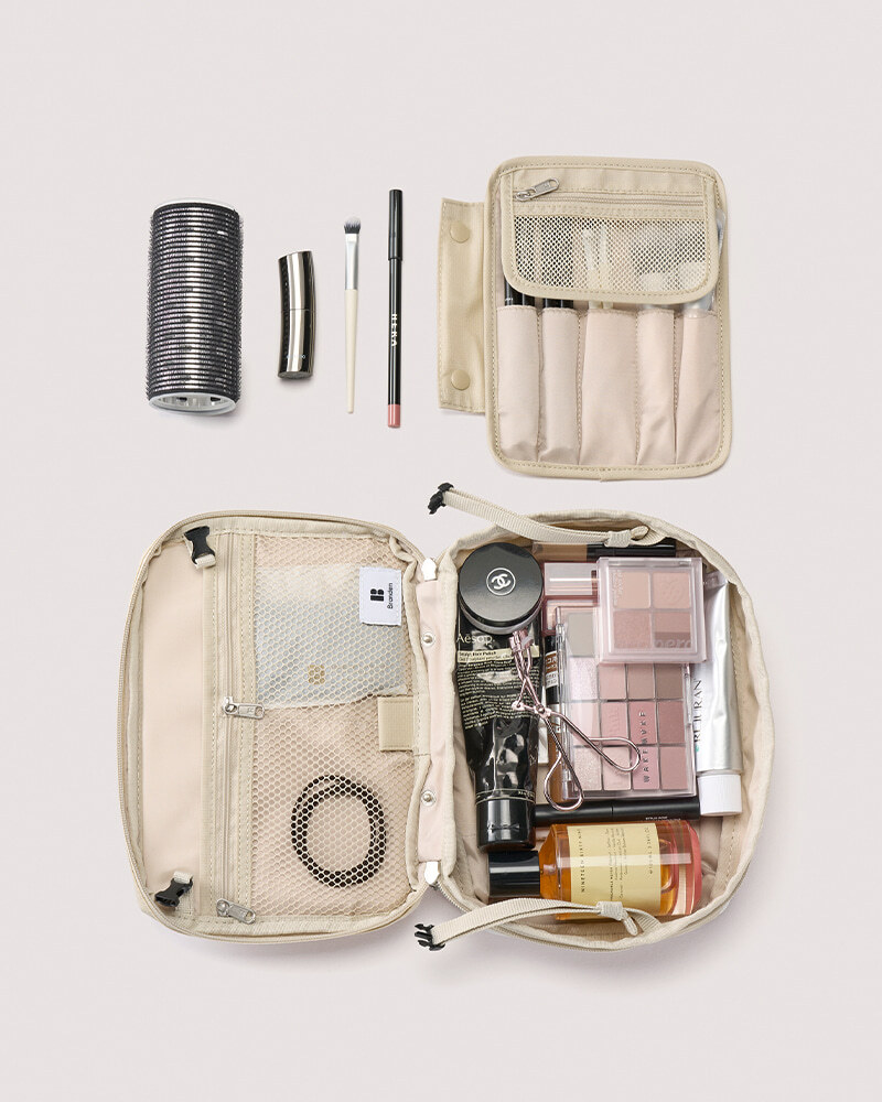 【BRANDEN總公司邀請直播！😍】【BRANDEN👝】大容量多重收納可擴充化妝包 Expandable Beauty Pouch