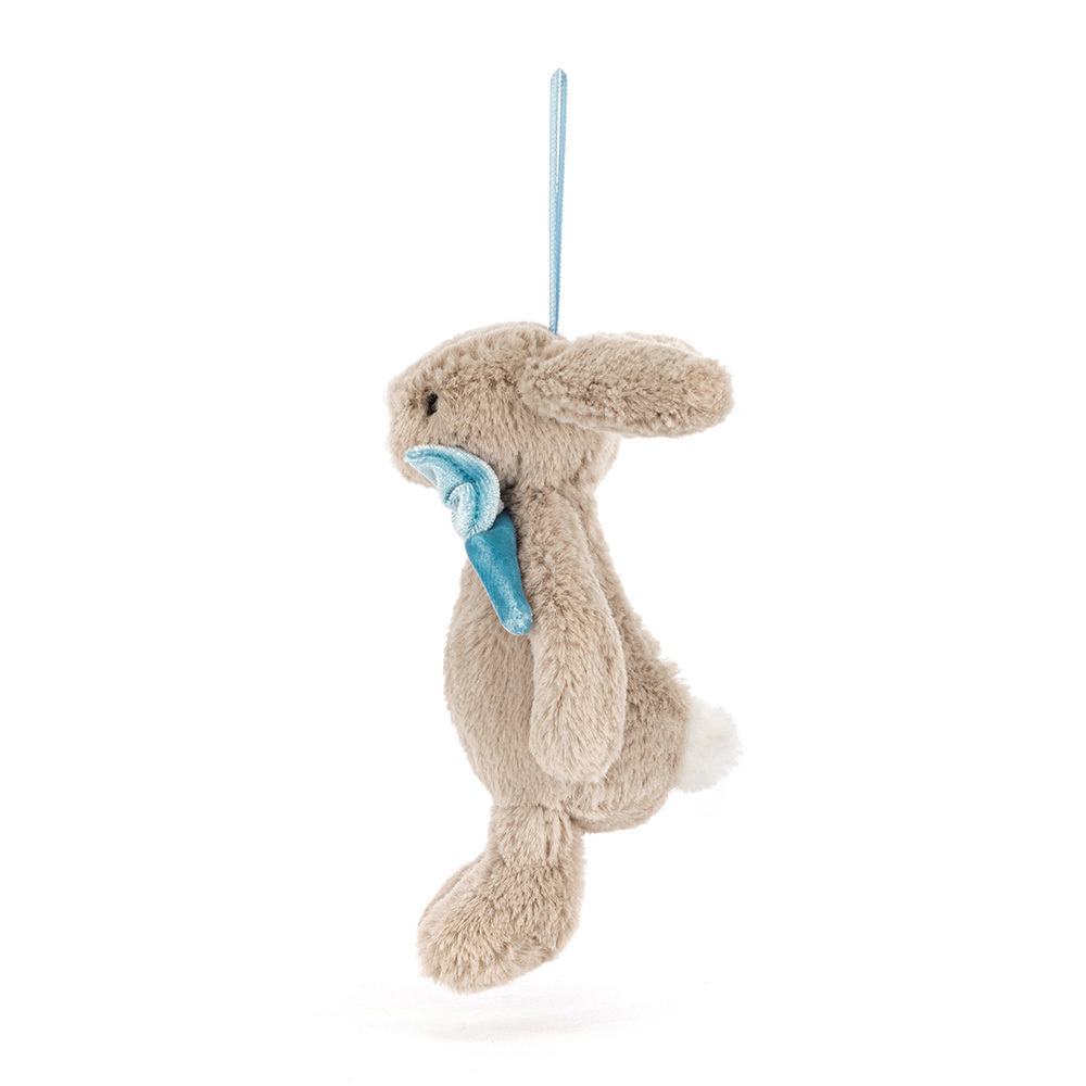 Jellycat Bashful Beige Bunny Decoration 拿鐵灰兔聖誕掛飾