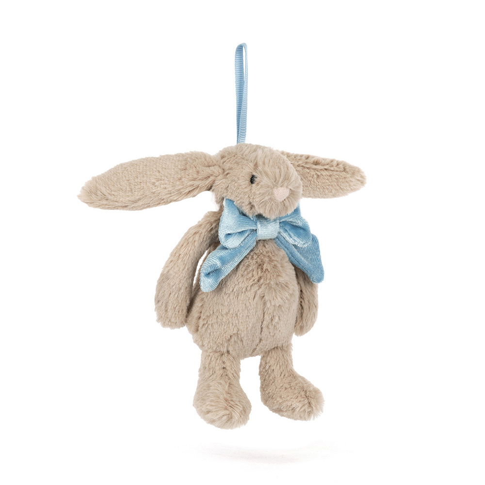 Jellycat Bashful Beige Bunny Decoration 拿鐵灰兔聖誕掛飾