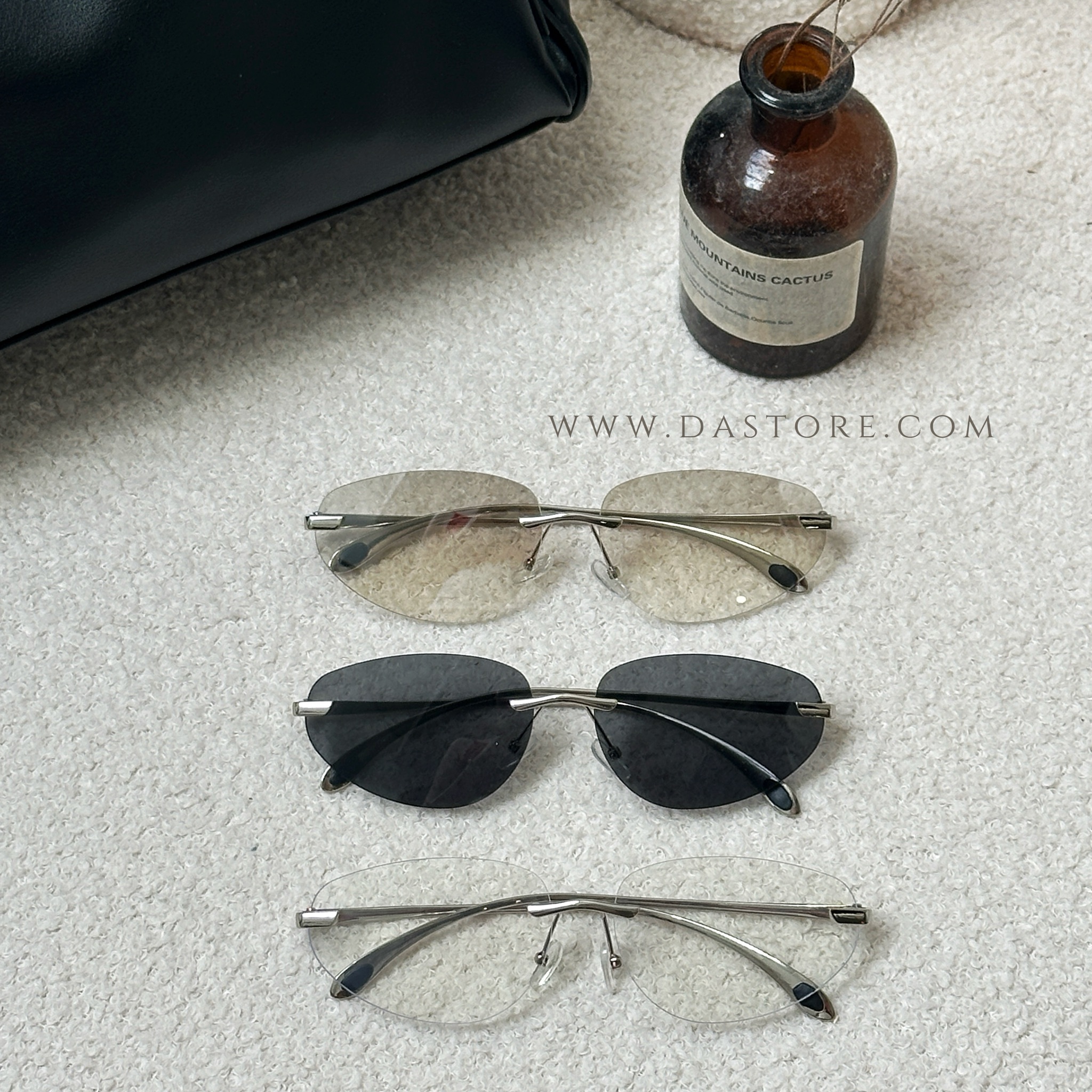 S90238時髦無框金屬眼鏡