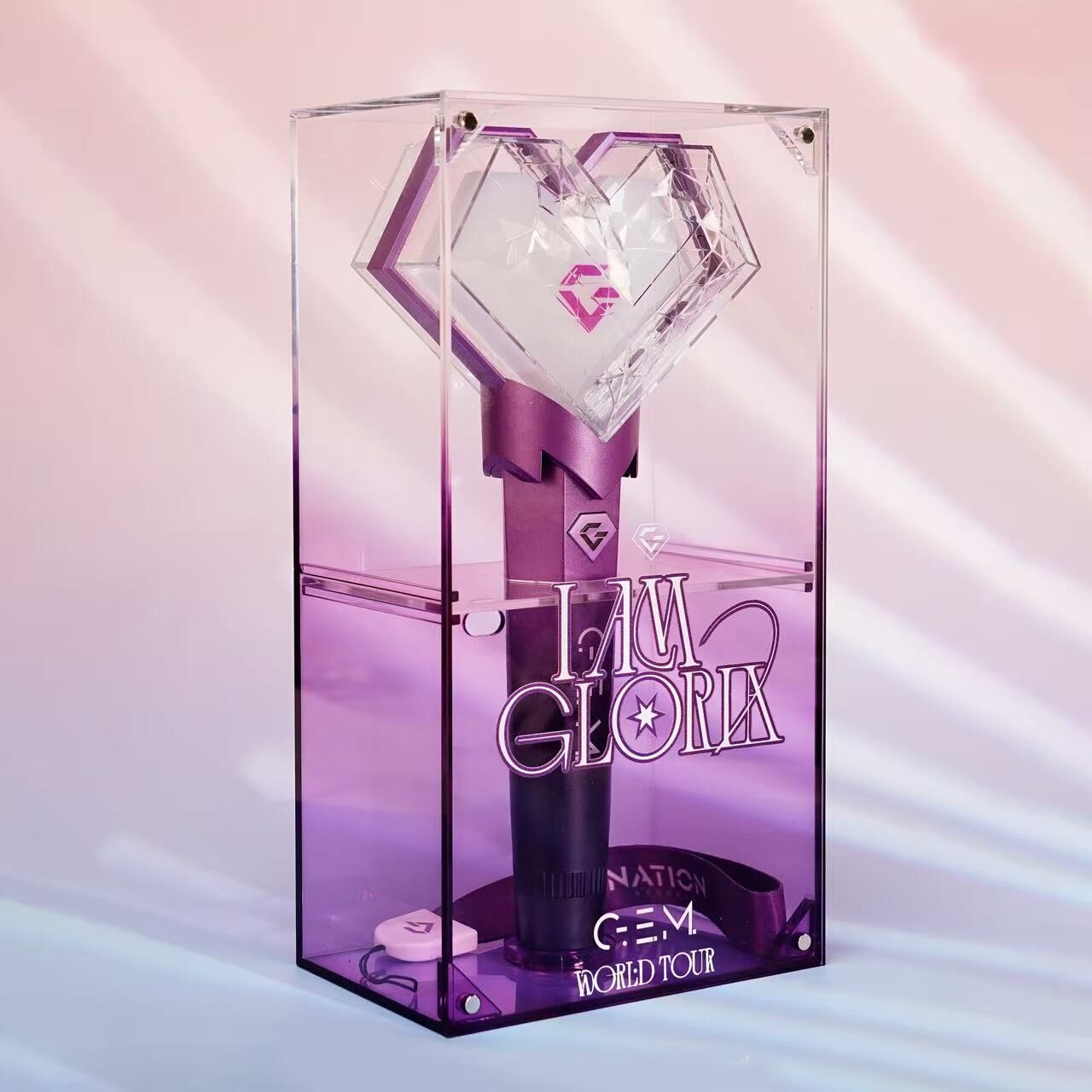 預購製作中 鄧紫棋 IM GLORIA 演唱會手燈展示盒 G.E.M 演唱會應援棒 手燈 客制收納盒 展示盒 底座