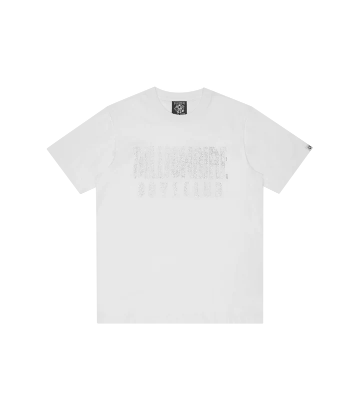 RHINESTONE STRAIGHT LOGO T-SHIRT