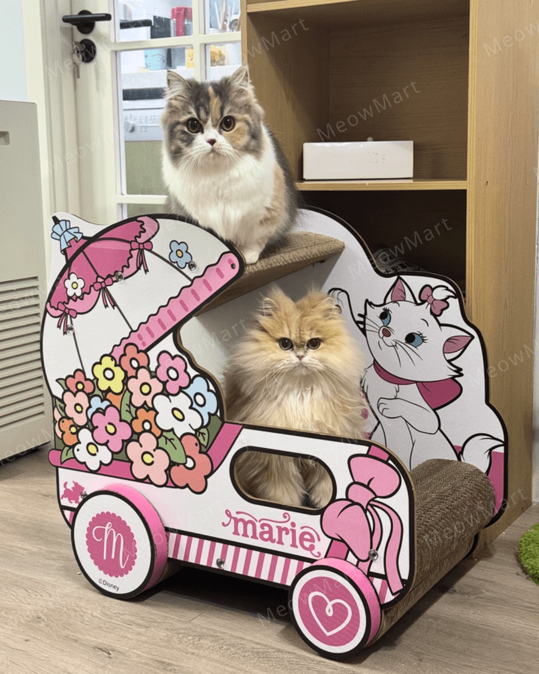 富貴貓花籃車貓抓板
