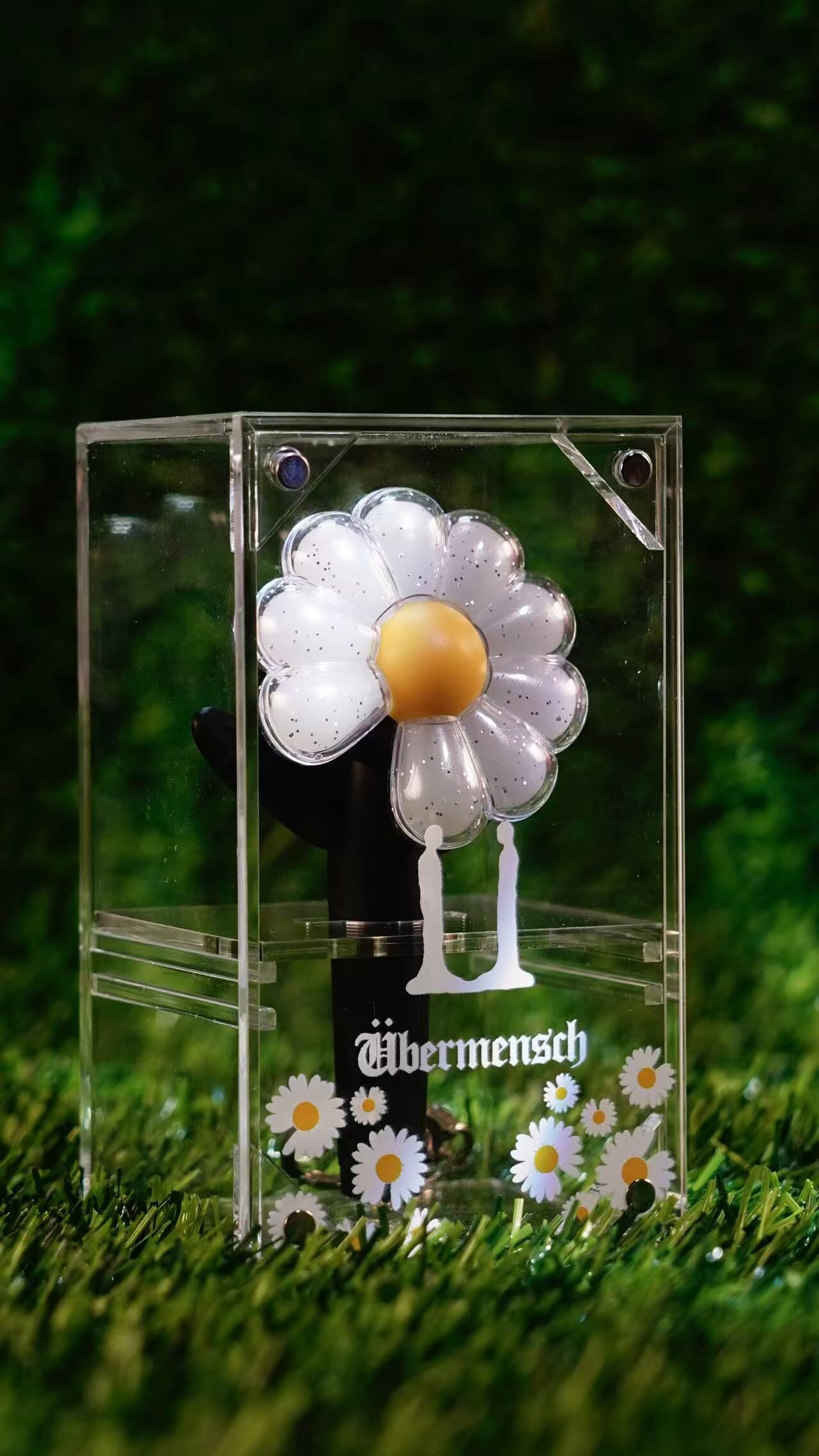 預購製作中 權志龍 GD周邊 Übermensch 小雛菊鑰匙圈收納盒 應援棒  展示盒 透明版 單入組／三入組(商品不含鑰匙圈