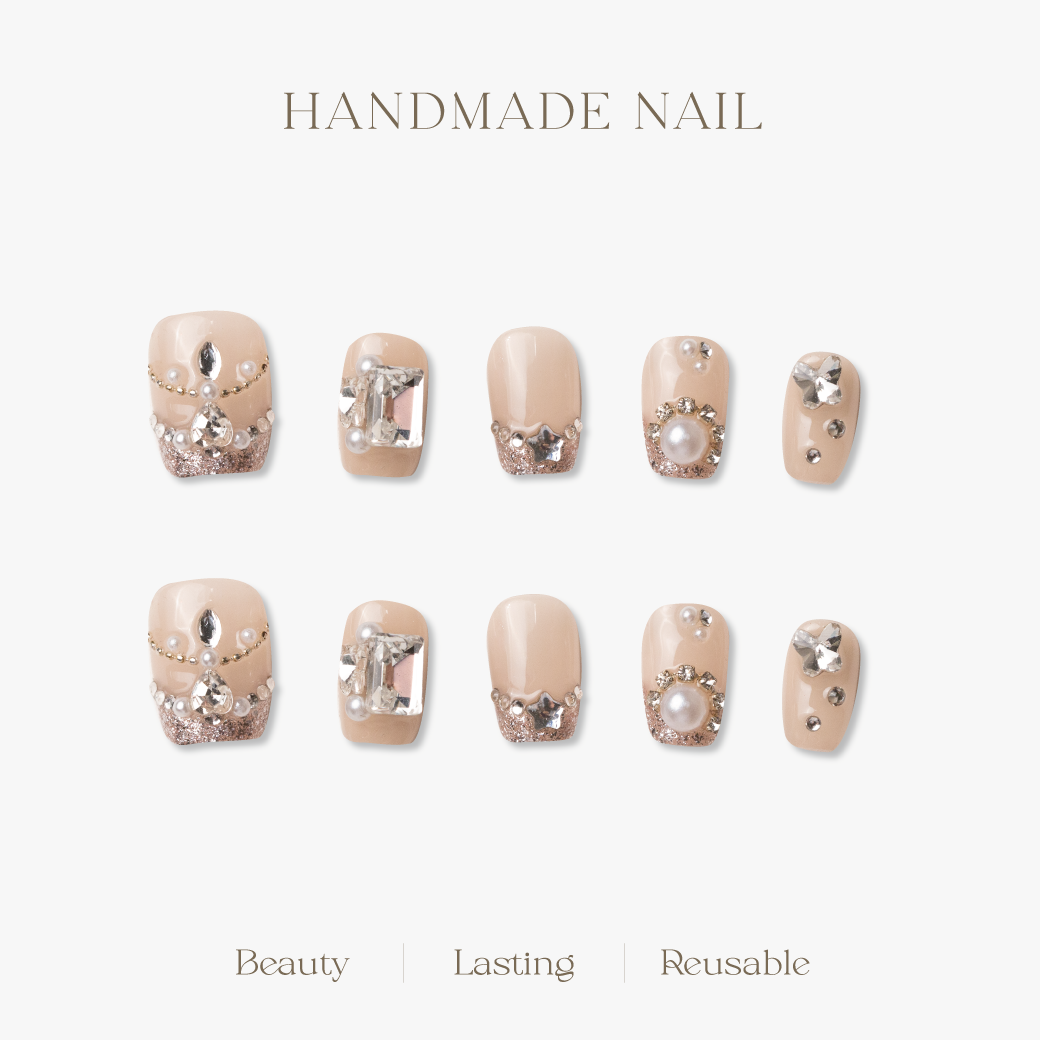 ARTiS di Voce 穿戴美甲片組合-超短梯-指尖珠寶盒