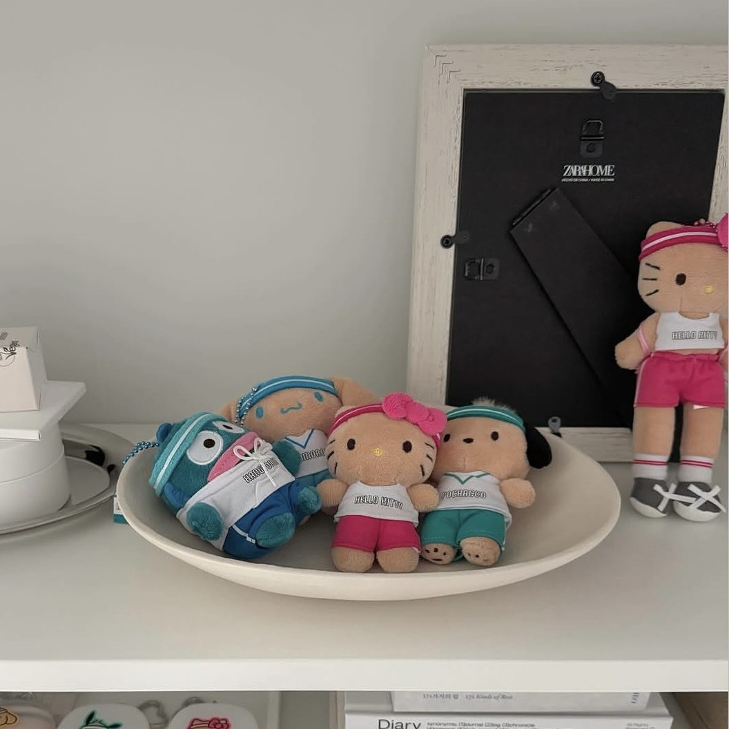 OLIVE YOUNG X 三麗鷗 馬拉松系列 吊飾 庫洛米 Kitty 布丁狗