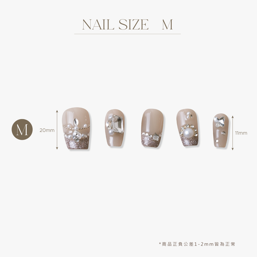 ARTiS di Voce 穿戴美甲片組合-短梯-指尖珠寶盒