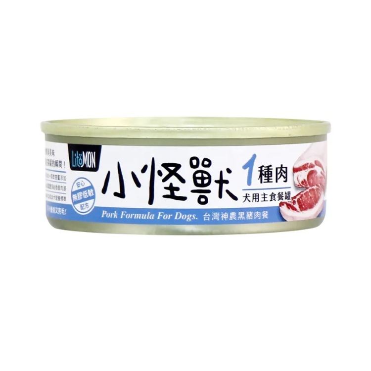怪獸部落 犬用 1種肉無膠主食罐 神農黑豬肉味 82g