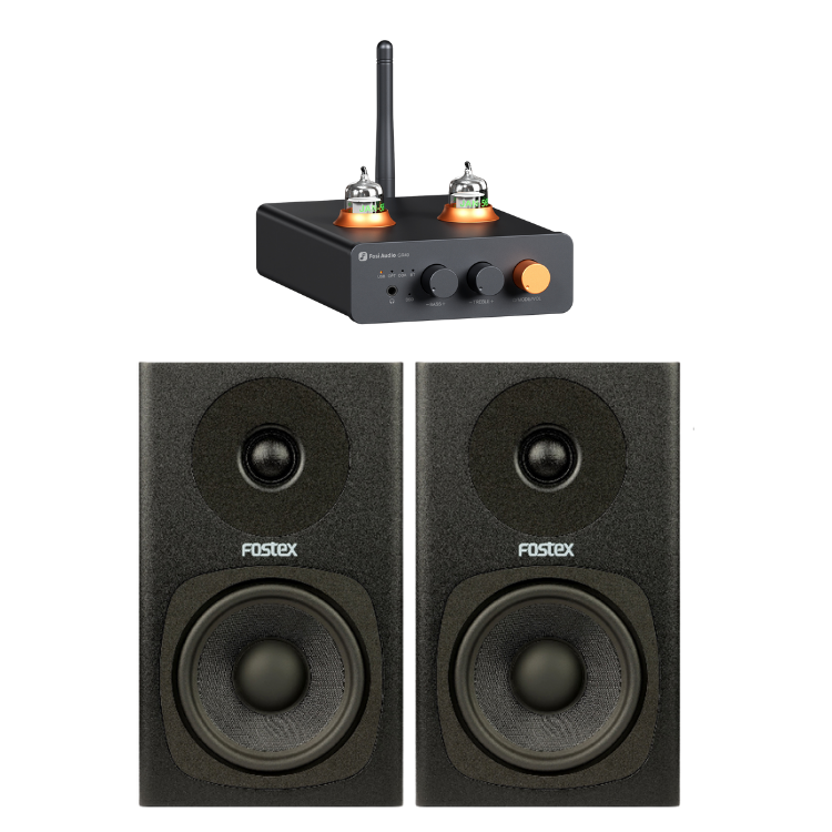 [組合優惠] Fosi Audio GR40前級藍牙解碼耳擴及Fostex PM0.4c有源喇叭