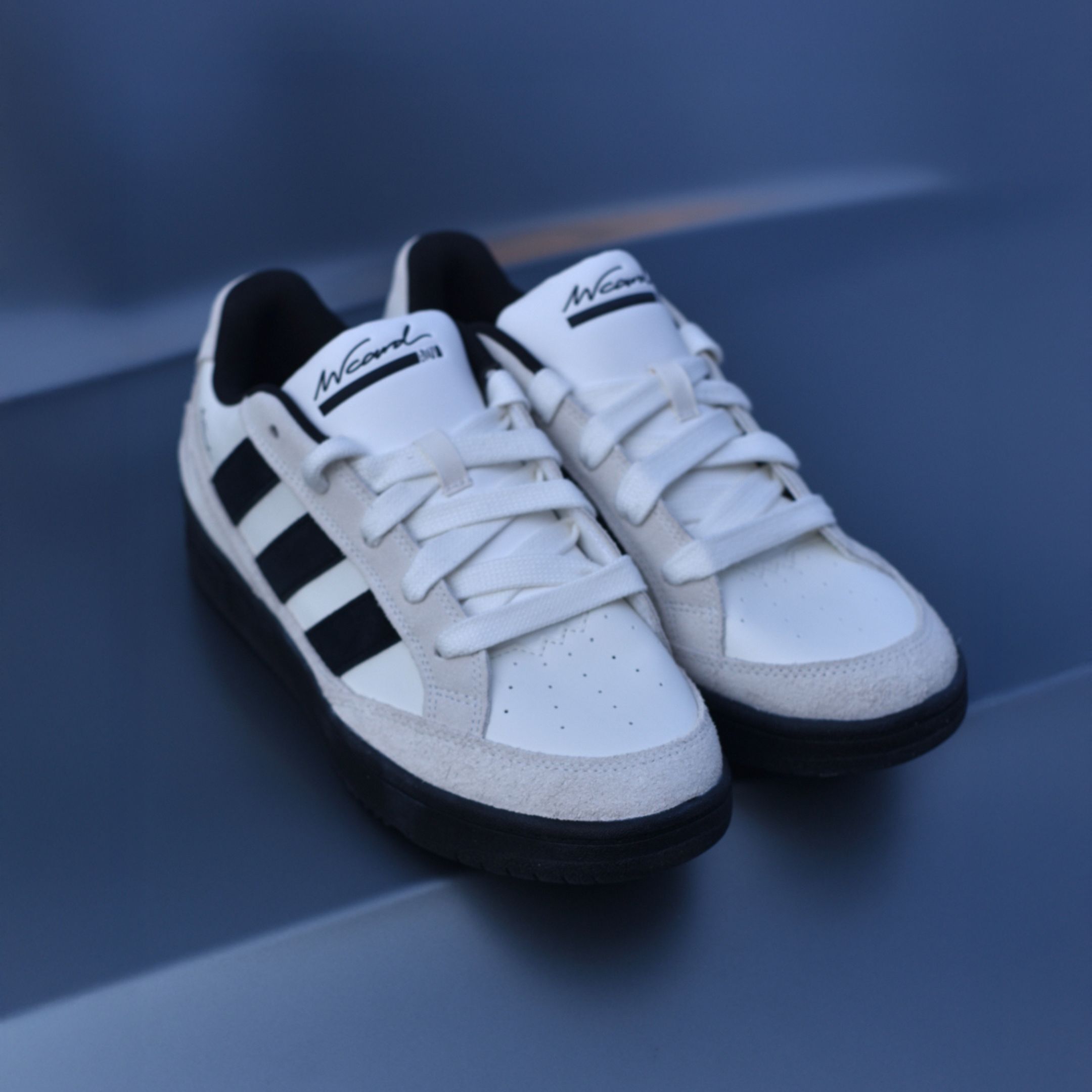 NICEDAY 代購 Adidas Wcard ADV 米灰 黑白 拼接 鋼琴 黑 麂皮 復古 滑板鞋 IH0961