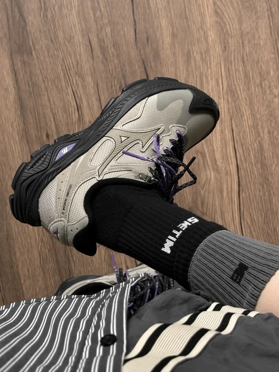 MIZUNO RACER S 美津濃 卡其色 紫色 大地色 咖啡色 奶茶色 防潑水 男女鞋 D1GH263502 / 預購