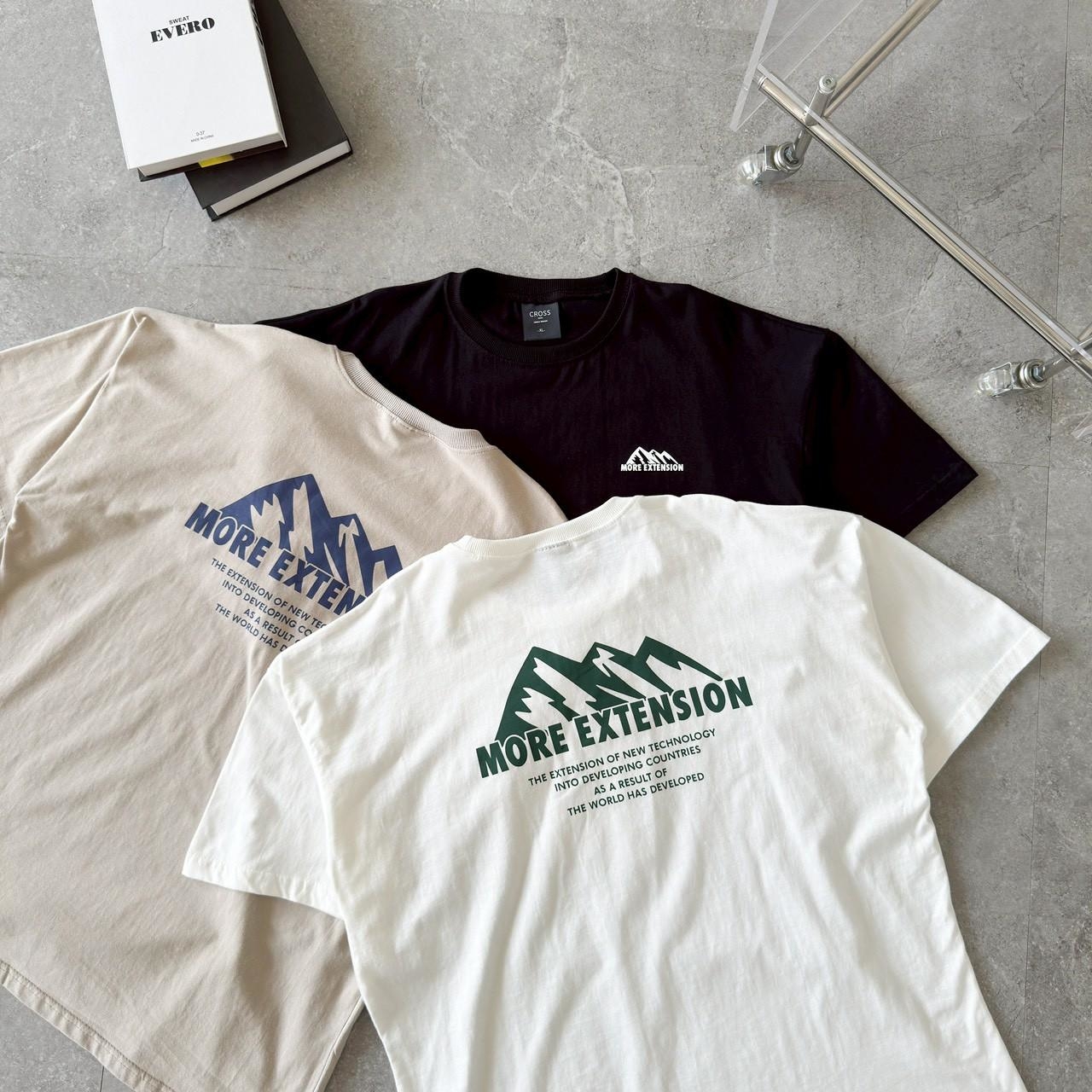 韓國短袖 More extension 山脈印花短T 18931