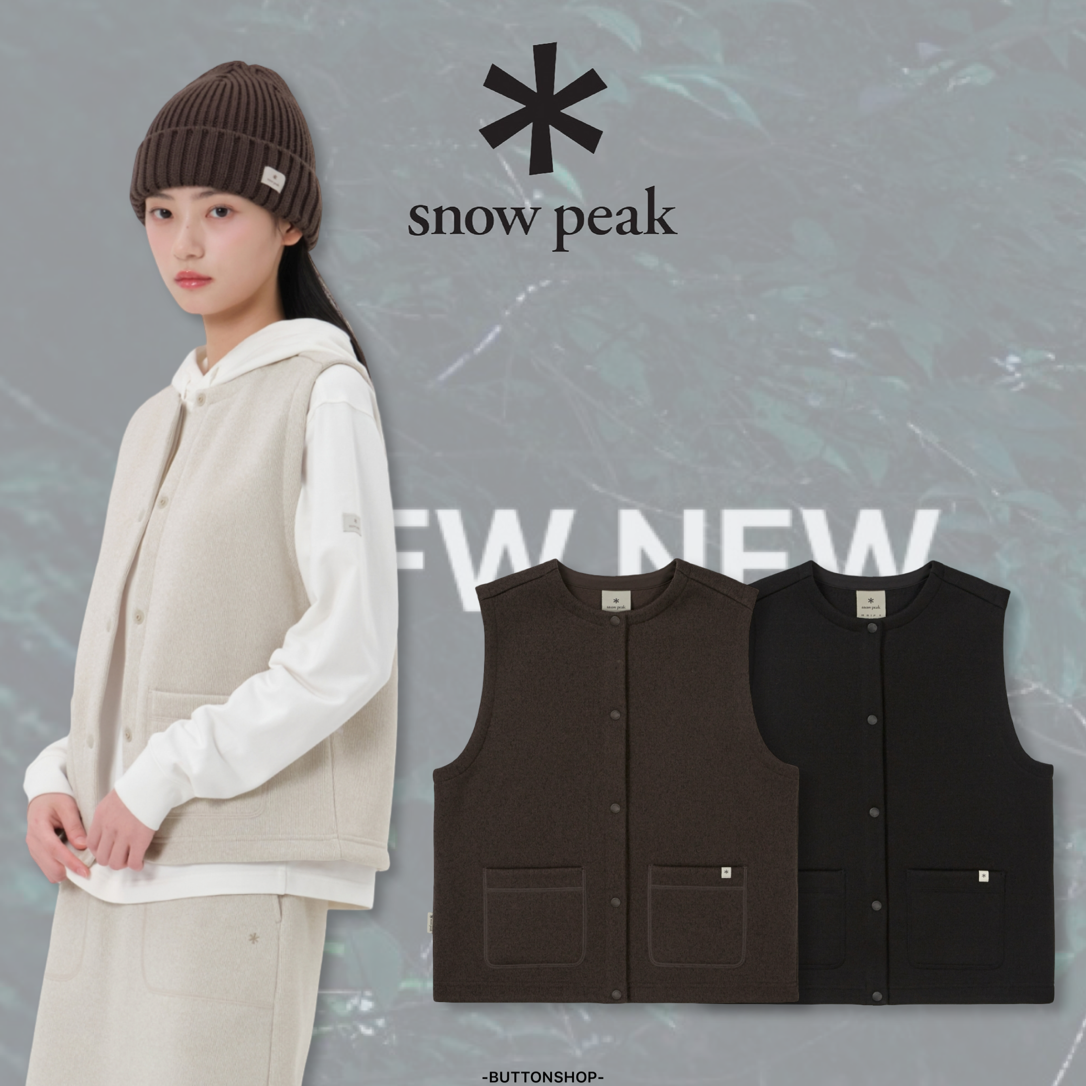 【現貨】snow peak Knit Women Vest 女款 針織毛呢 背心 S25WWFVE77