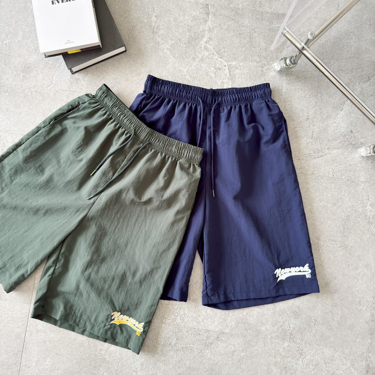 韓國短褲 New York 刺繡抽繩短褲套裝 1772