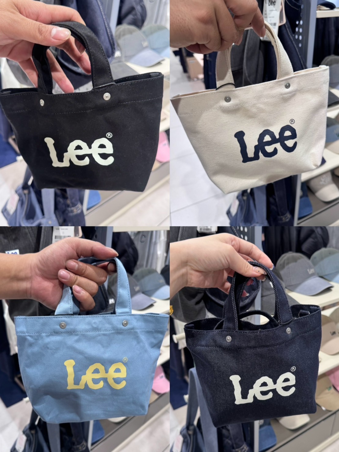 韓國連線 - 韓國限定LEE 帆布小廢包 共四色