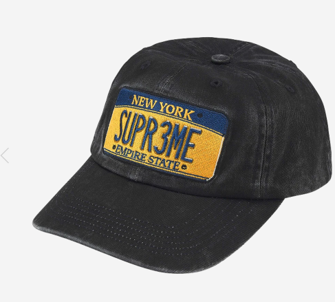 Supreme 車牌Logo六分割帽