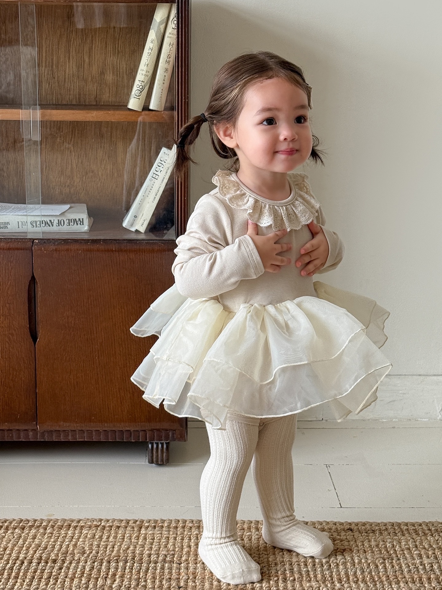 荷葉領澎澎包屁裙