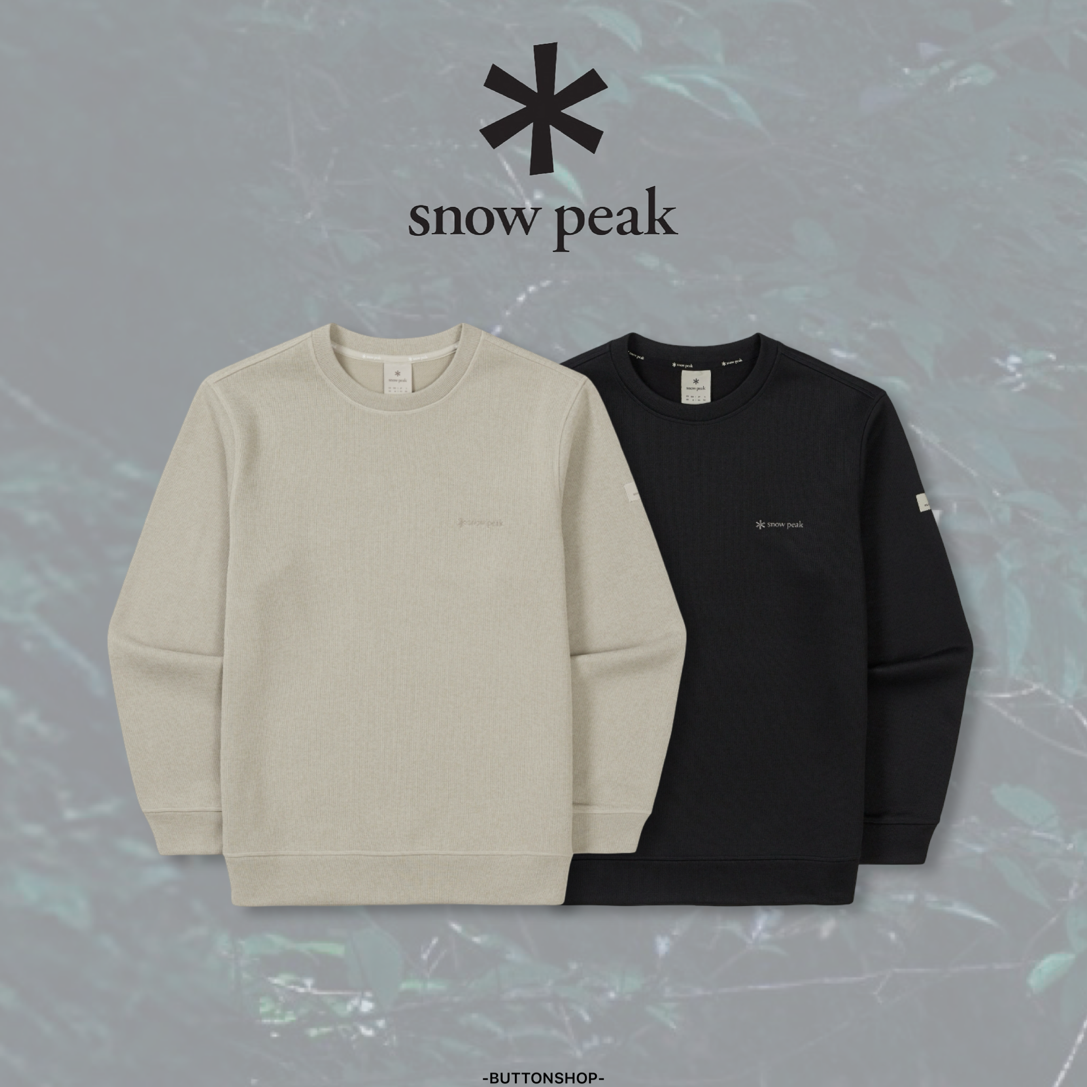 【代購】snow peak Knit sweatshirt 毛呢針織大學tee  S25WMFHT76