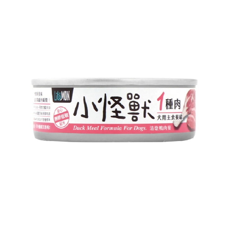 怪獸部落 犬用 1種肉無膠主食罐 清蒸鴨肉味 82g