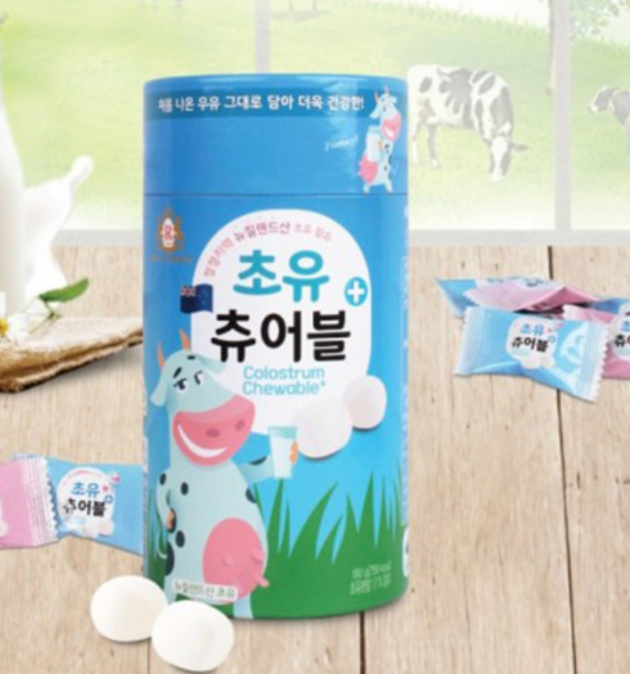 🇰🇷 韓國 初乳牛奶咀嚼片﻿（K9 BR255）
