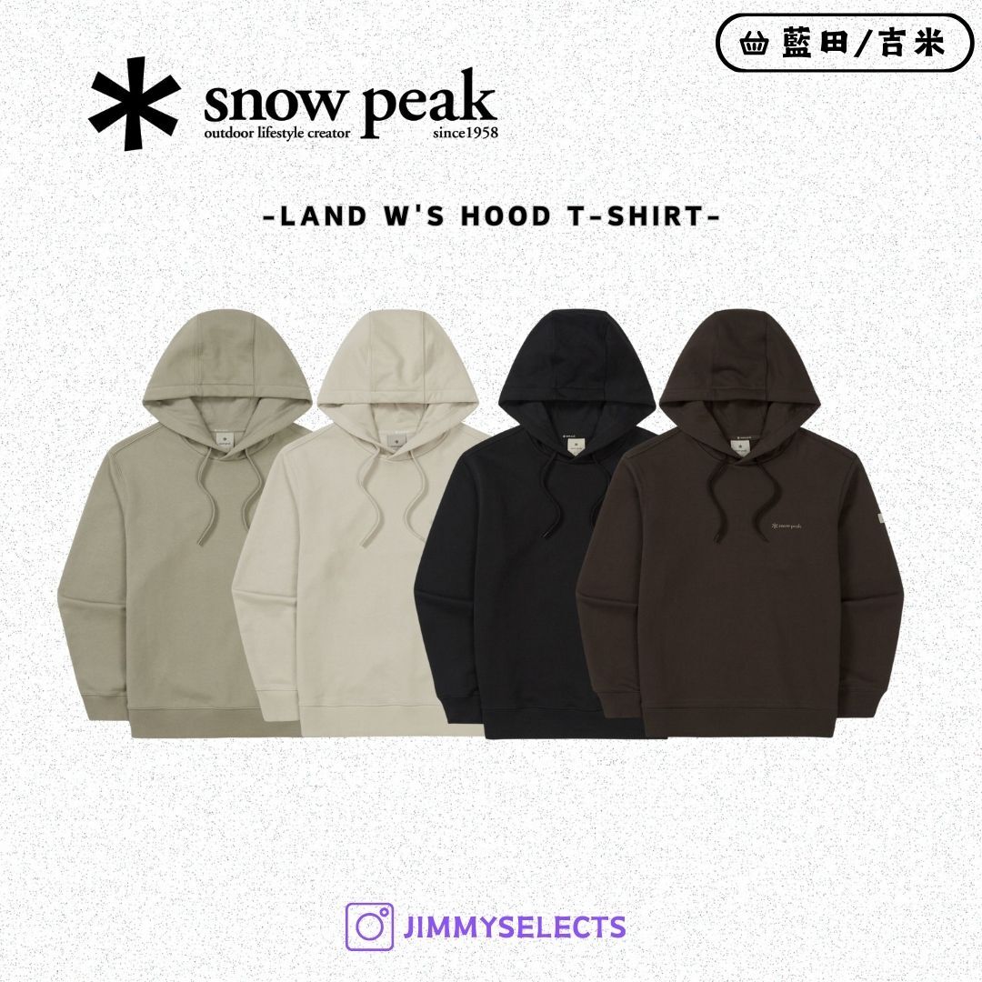 【代購】Snow Peak 雪諾必克 女 Land Hood 帽T 長袖 S25FWFHD61