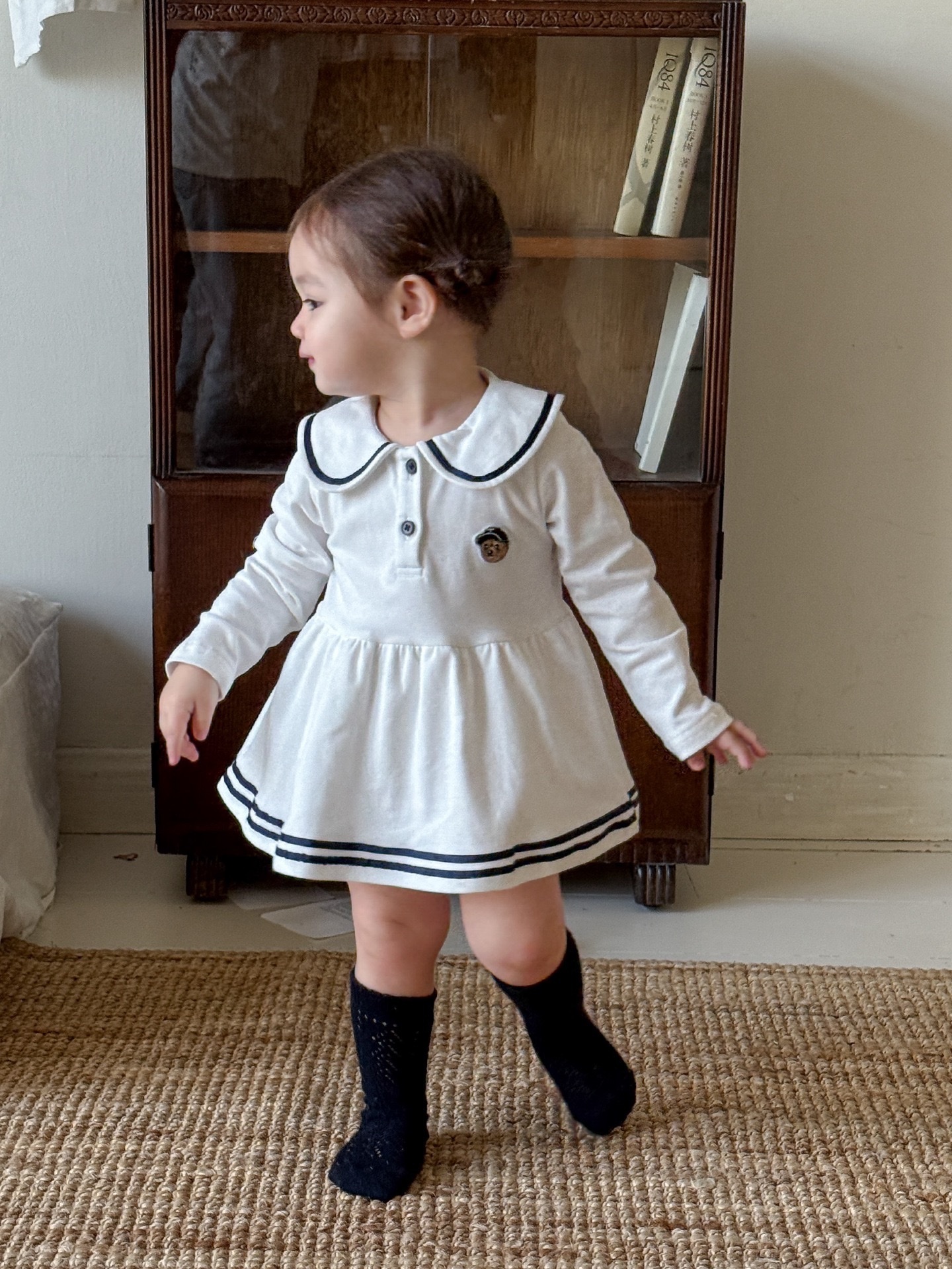 小熊海軍風洋裝