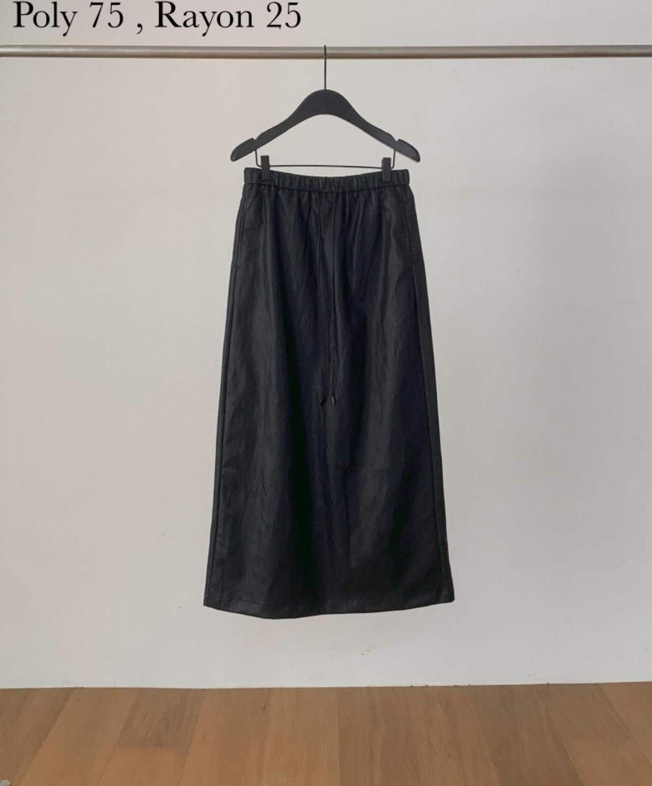 DR5012 全橡筋光澤亮面A字半身裙