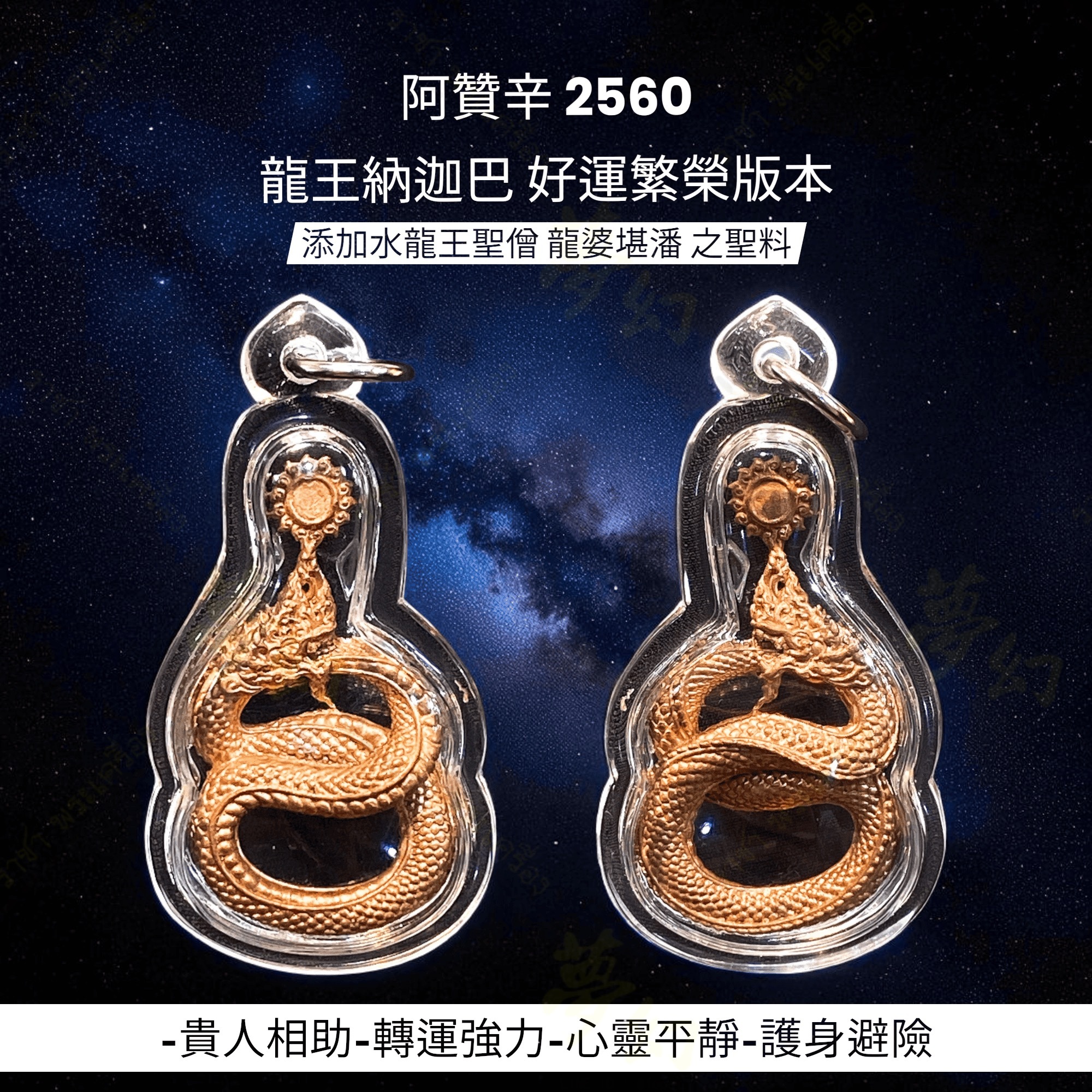 阿贊辛2560 龍王納迦巴好運繁榮版本水龍王聖僧龍婆堪潘之聖料添加