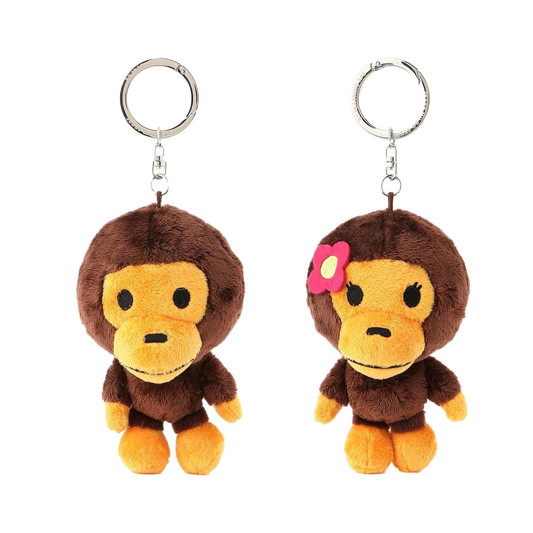 2025AW BAPE A BATHING APE (K)BABY MILO PLUSH DOLL KEYCHAIN M 男女 公母 猴子 鑰匙圈 吊飾 布偶 娃娃 現貨