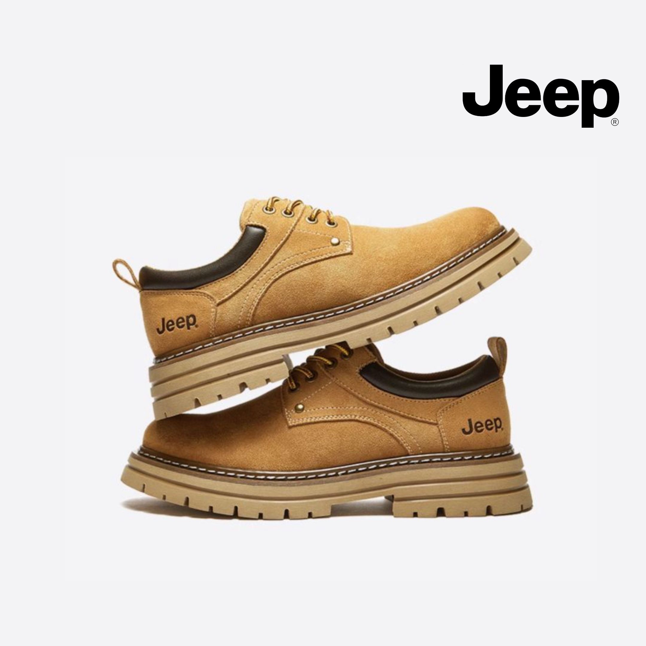 NICEDAY 代購 Jeep 吉普 馬丁靴 馬丁鞋 低筒 土黃 卡其 棕 戶外 工裝 休閒 男鞋