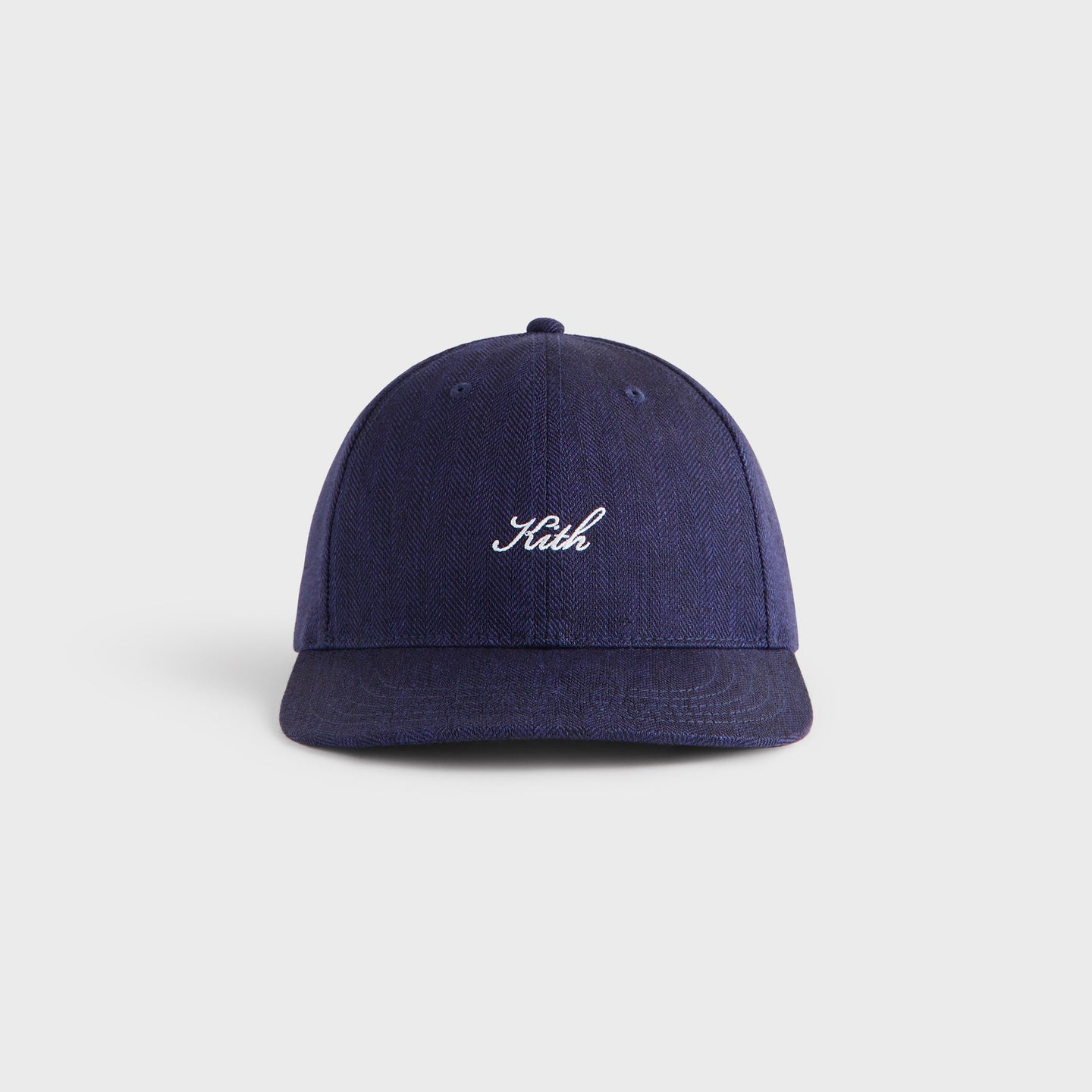 2025AW KITH Herringbone Snap Aaron Classic Cap 人字紋 亞麻 編織 刺繡 字體 老帽 帽子 現貨 KHM051144