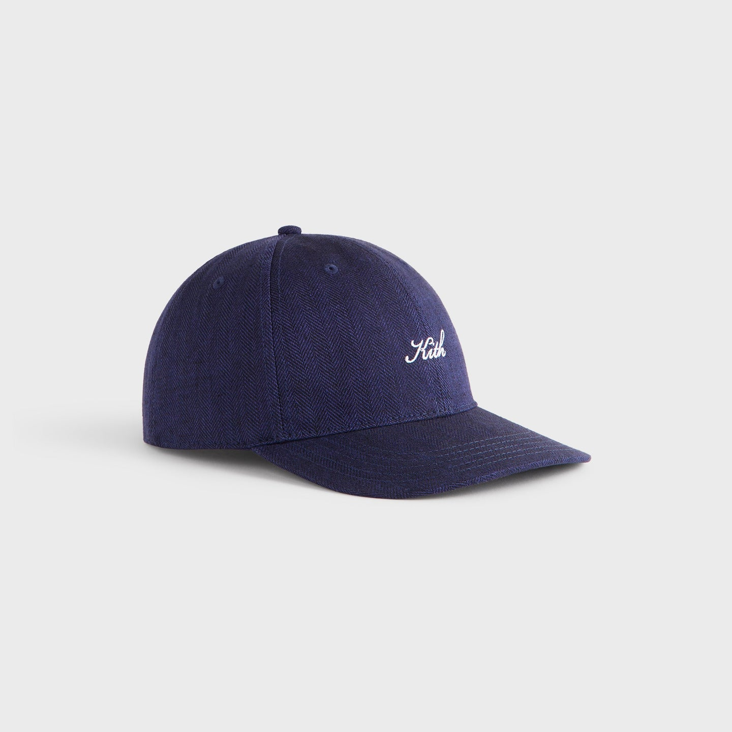 2025AW KITH Herringbone Snap Aaron Classic Cap 人字紋 亞麻 編織 刺繡 字體 老帽 帽子 現貨 KHM051144