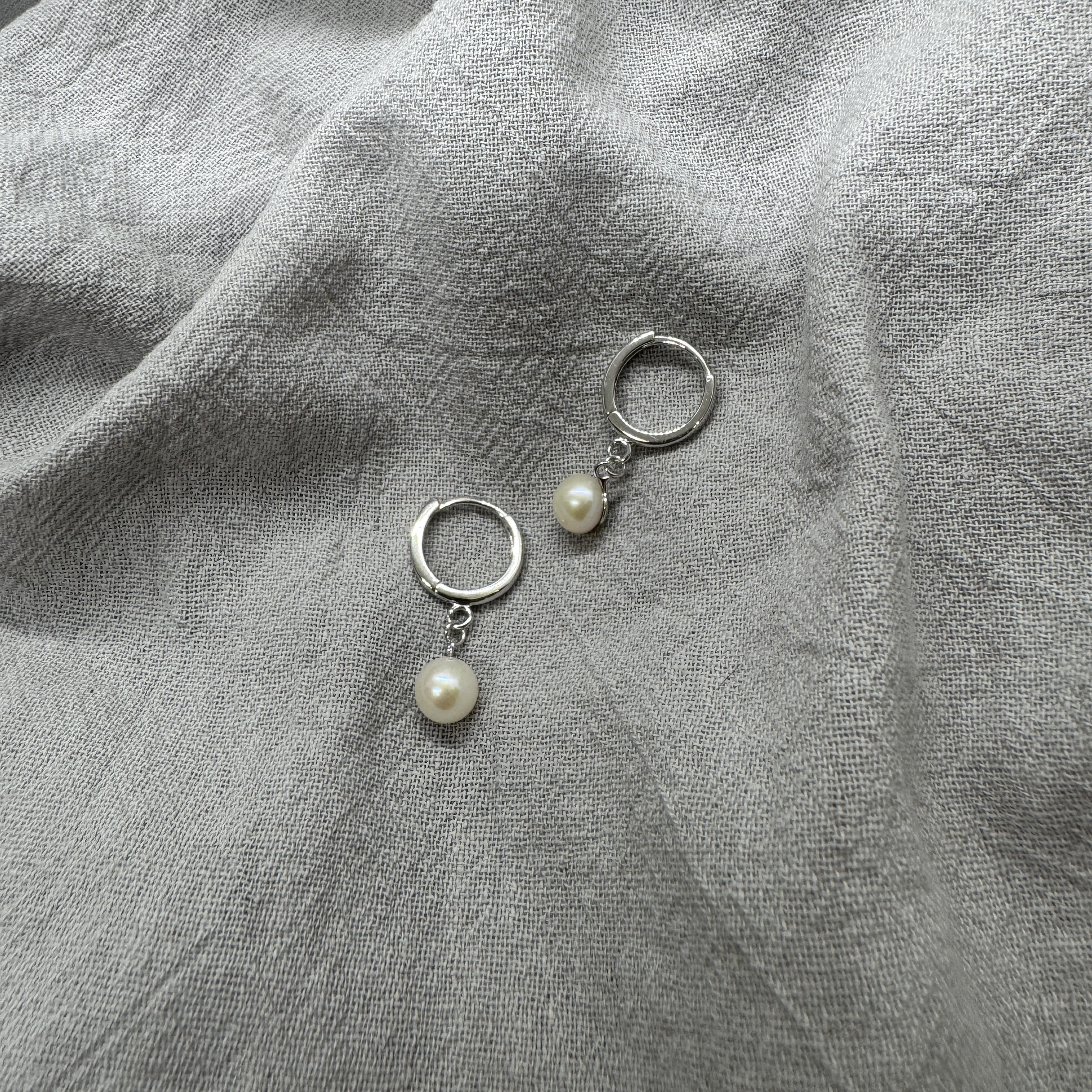 潤珠環耳環 – 純銀耳環