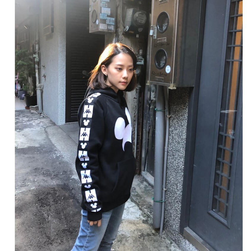 【零碼出清】Kappa × Disney 經典限量聯名款 棉感運動連帽T 男款 S號