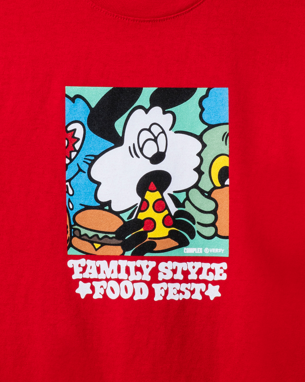 Verdy Family Style VICK BOX LOGO T-SHIRT - Red 紅色 短袖