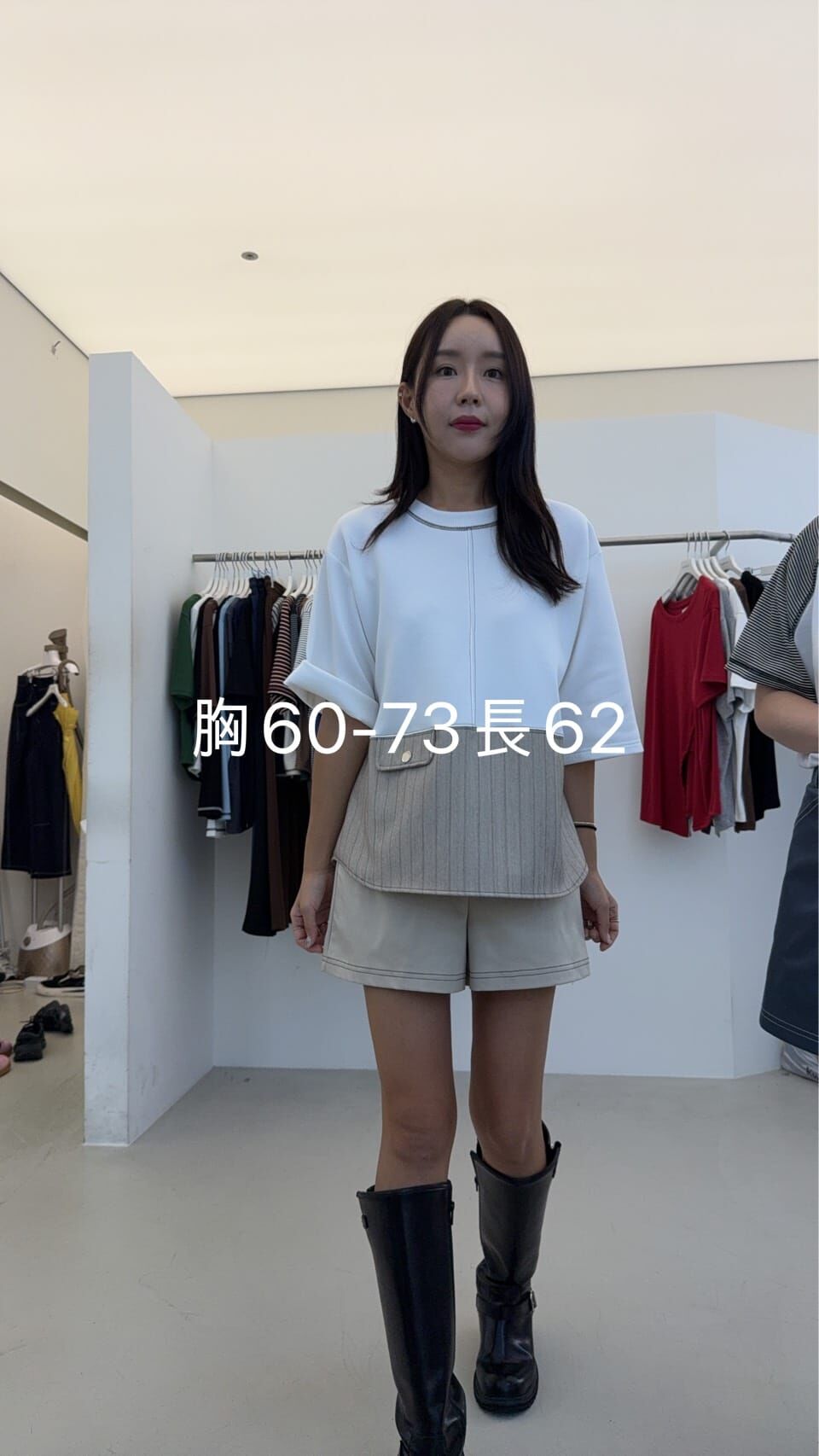 NC5016 上下拼接假口袋明綫上衣