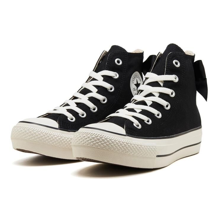 Converse AS Plts Backribbon HI 日本限定 黑色 嫩膚粉 緞帶 高筒 帆布鞋 31315931