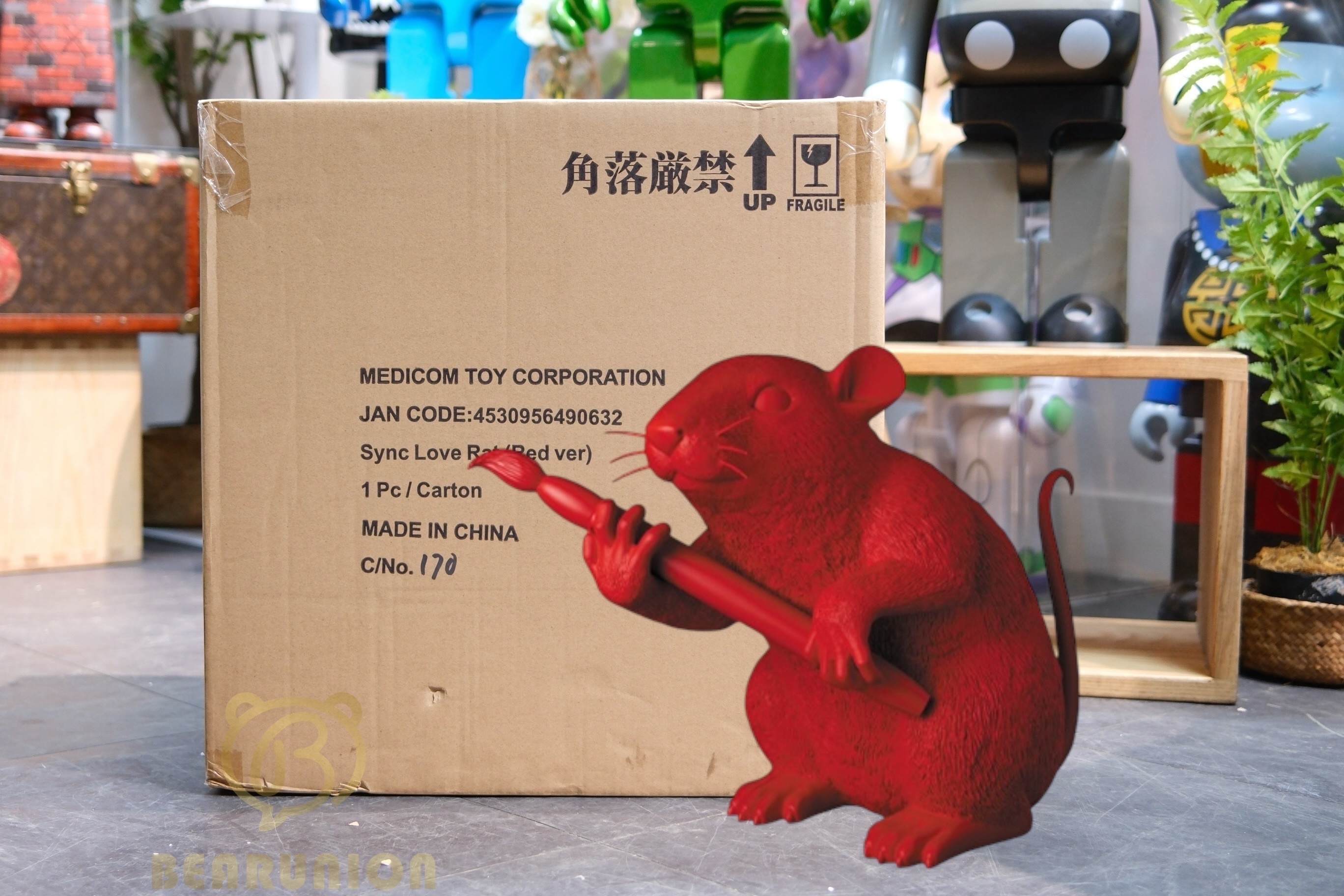 🥇現貨🥇Banksy Love Rat Red 25cm