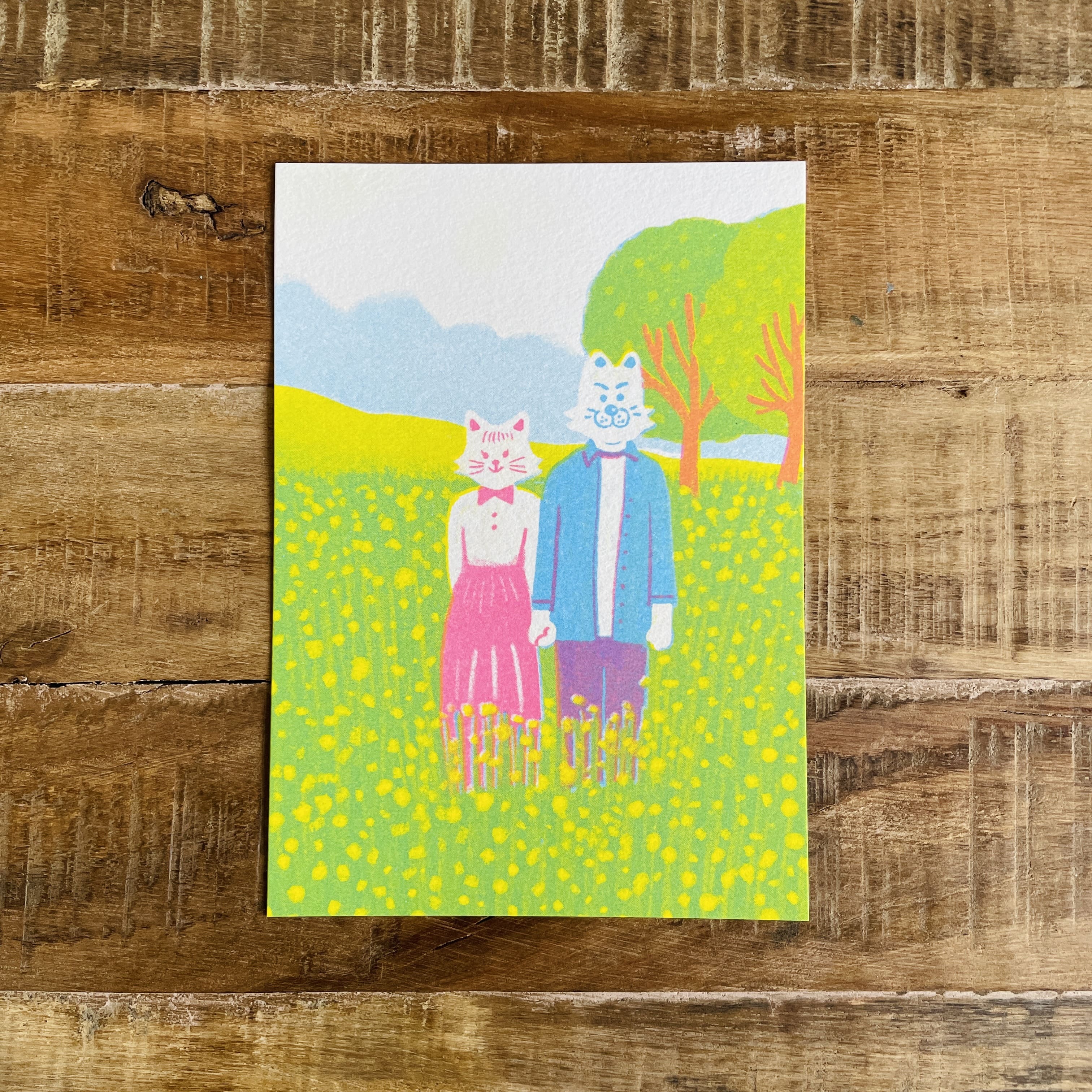 韓劇《苦盡柑來遇見你》/孔版印刷明信片