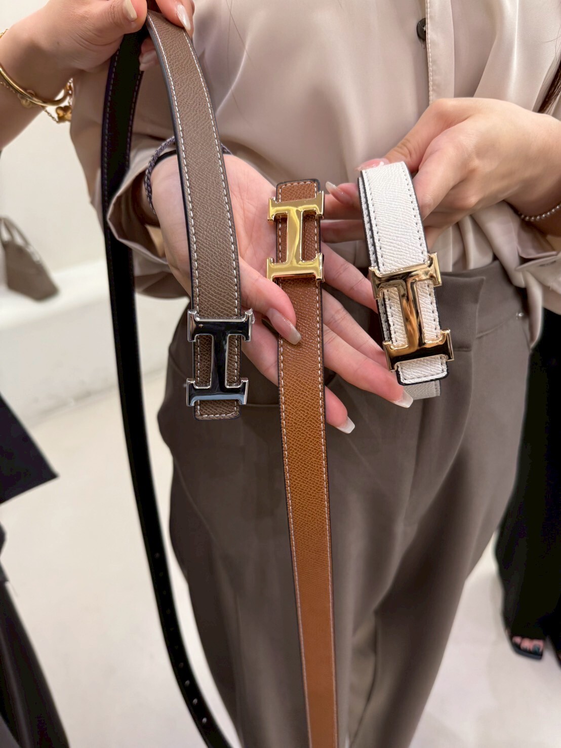 MA5023 雙面H扣粗皮帶