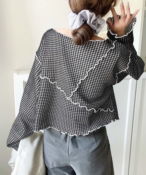 日本🇯🇵連線 Classical Elf 兩面可穿華夫格長袖上衣 立體線條 華夫格 2WAY 長袖 打底 3色(任買兩件711免運)/預購