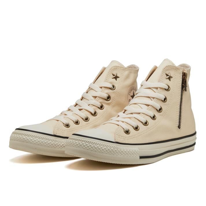 Converse AS Starzip HI 日本限定 奶油白 星星 拉鍊 男女 高筒 帆布鞋 31316031