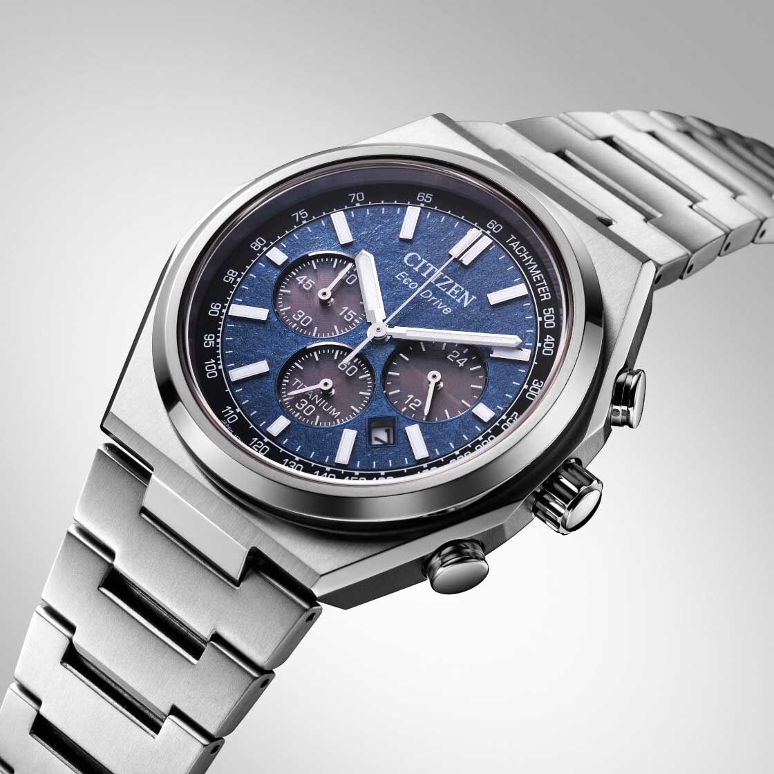 CITIZEN Zenshin Chronograph Super Titanium Eco-Drive CA4610-85L 鈦金屬