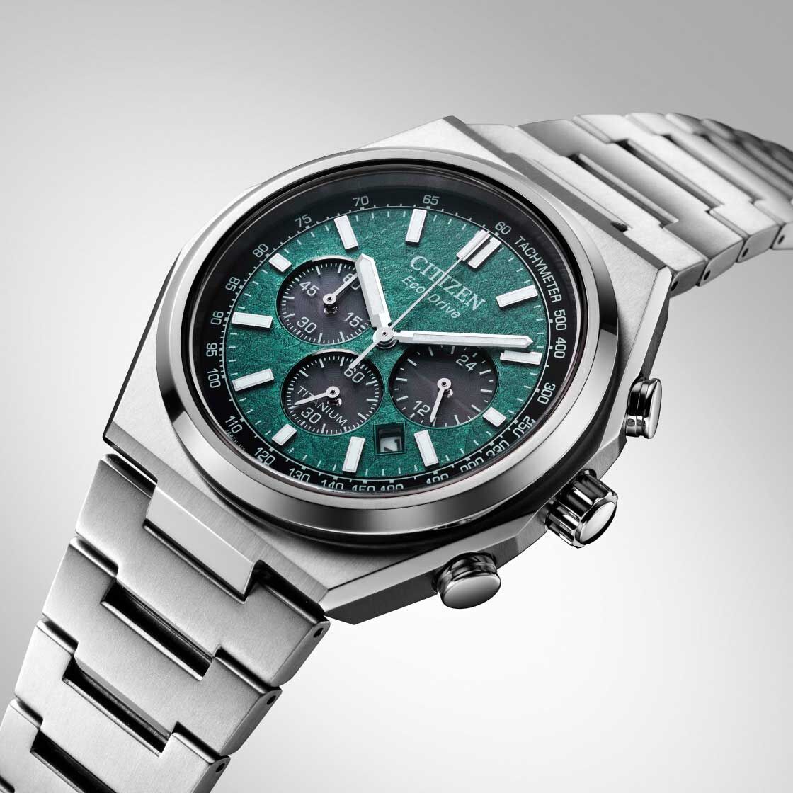 CITIZEN Zenshin Chronograph Super Titanium Eco-Drive CA4610-85X 鈦金屬