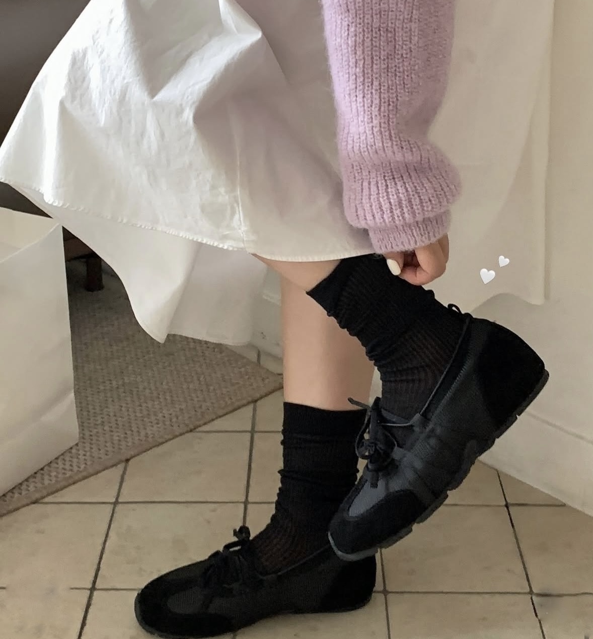 雙蝴蝶結運動鞋